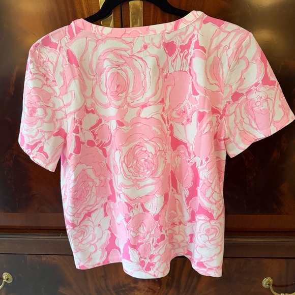Lilly Pulitzer Clairmont Pearl Knit Top - Confetti Pink Rosanna